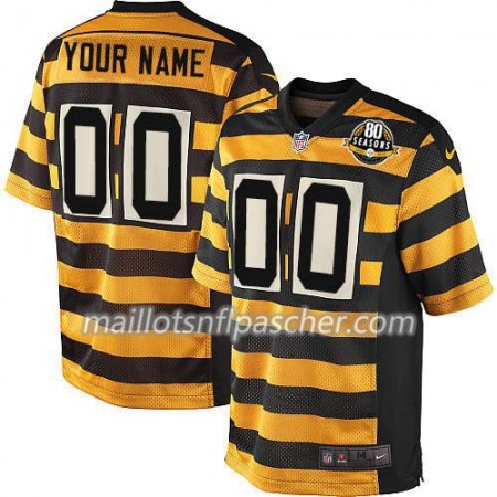 Maillot Pittsburgh Steelers Custom Jaune Noir - Homme